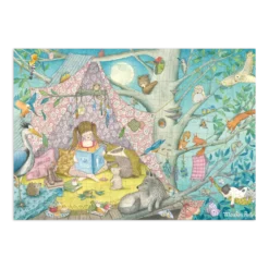 Moulin Roty - Rózsababák - Titkos búvóhely puzzle - kirakó (100 db-os)