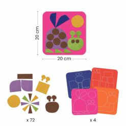 djeco Kollázs műhely - Puha képek filcmatricákkal - Soft creations