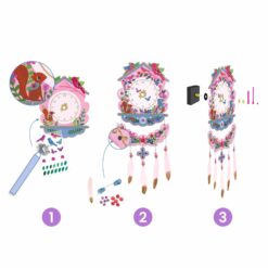 djeco Csináld magad! - Falióra lányszobába - Kakukk - Cuckoo