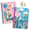 DJECO - LOVELY PAPER Jegyzetfüzetek, 2 x A/6 - Duo notebooks Makoto