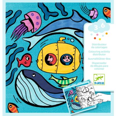 djeco Meglepetés adagoló színező - Óceán - Coloring dispenser, Ocean