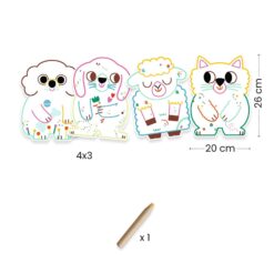 djeco Meglepetés színező - Háziállatok - Domestic animals