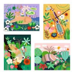 djeco Művészeti műhely - Festés kiemelkedően - Trópusi erdő - Tropical forest