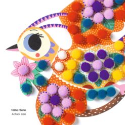 djeco Pompom-kép készítő - Puha mintázatok - Assortments