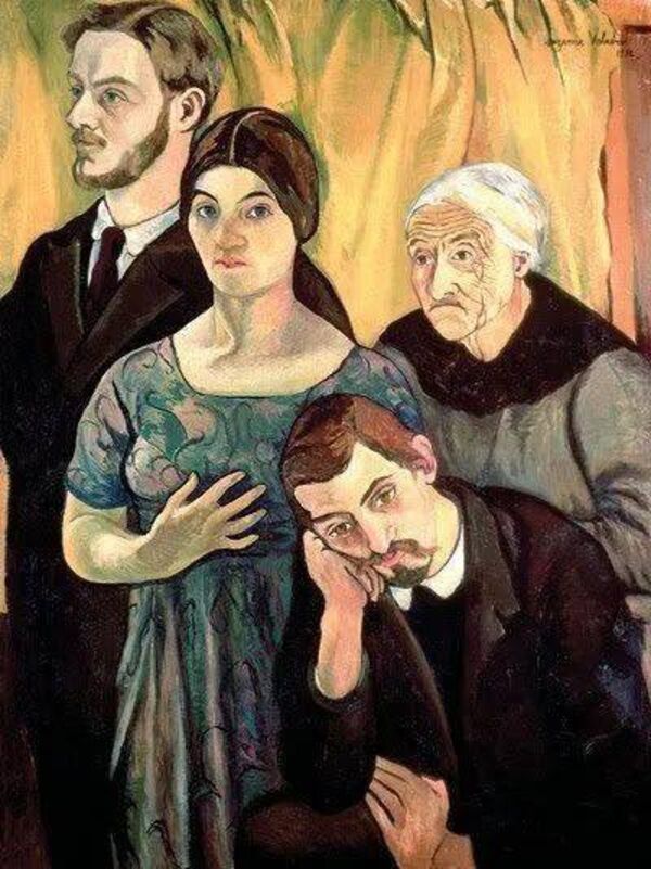 Önarckép családdal, 1912