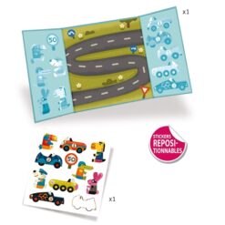 djeco Matricás foglalkoztató - Autókázás - Cars