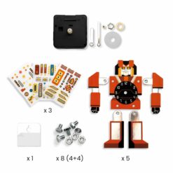 DJECO - DESIGN BY Csináld magad! - Falióra fiúszobába - IdőRobi - Robotime