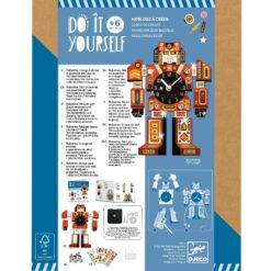 DJECO - DESIGN BY Csináld magad! - Falióra fiúszobába - IdőRobi - Robotime