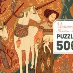 DJECO - JÁTÉKOK Művész puzzle - Egyszarvú és a hölgy, 500 db-os - Unicorn lady