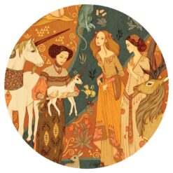 DJECO - JÁTÉKOK Művész puzzle - Egyszarvú és a hölgy, 500 db-os - Unicorn lady