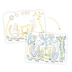 djeco - DESIGN BY Meglepetés színező - Erdei állatok - Woodland families