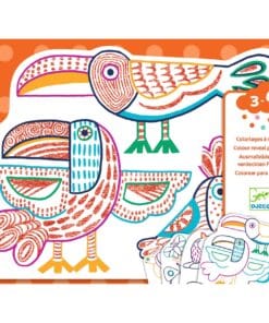 DJECO - DESIGN BY Meglepetés színező - Vadállatok - Wild families