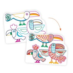 DJECO - DESIGN BY Meglepetés színező - Vadállatok - Wild families
