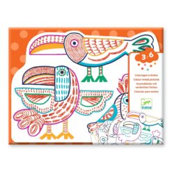 DJECO - DESIGN BY Meglepetés színező - Vadállatok - Wild families