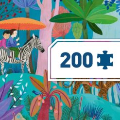 DJECO - JÁTÉKOK Művész puzzle - Gyermeki séta, 200 db-os - Children's walk