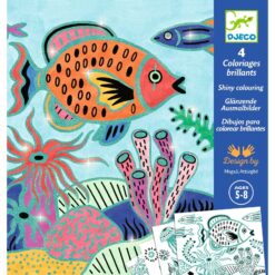 DJECO - DESIGN BY Csillámló színezők - Tenger mélyén - Under the sea