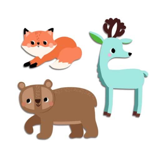 DJECO - DESIGN BY Matricák - Erdei állatok - Forest animals