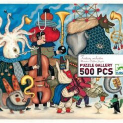 DJECO - JÁTÉKOK Művész puzzle - Fantasztikus zenekar, 500 db-os - Fantasy Orchestra