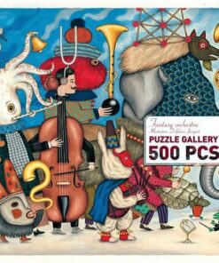 DJECO - JÁTÉKOK Művész puzzle - Fantasztikus zenekar, 500 db-os - Fantasy Orchestra