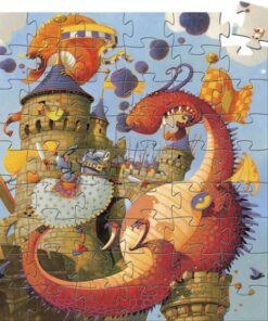 djeco Formadobozos puzzle - Vaillant és a sárkány - Vaillant and the dragon Cikkszám: 7256