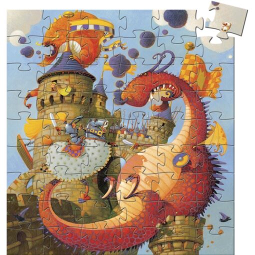 djeco Formadobozos puzzle - Vaillant és a sárkány - Vaillant and the dragon Cikkszám: 7256