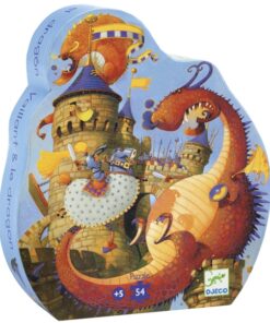 djeco Formadobozos puzzle - Vaillant és a sárkány - Vaillant and the dragon Cikkszám: 7256