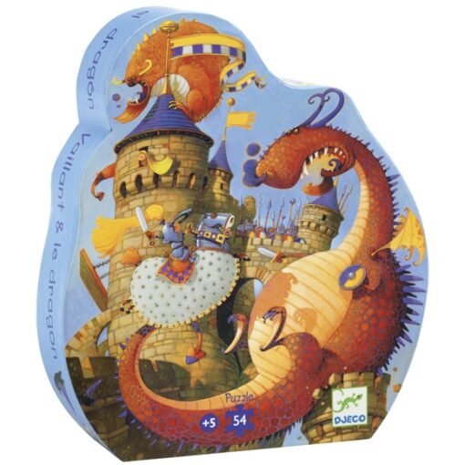 djeco Formadobozos puzzle - Vaillant és a sárkány - Vaillant and the dragon Cikkszám: 7256