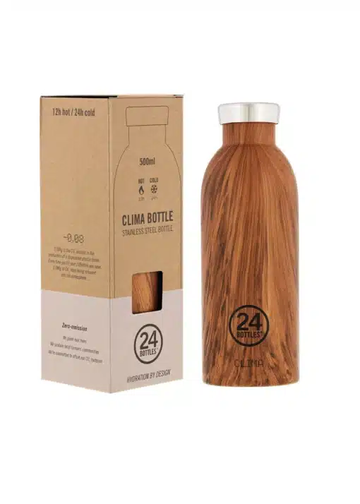 24BOTTLES Clima 330ml rozsdamentes acél termosz, SEQUOIA WOOD