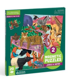 Szafari és dzsungel mágneses puzzle MUDPUPPY