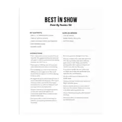 Best In Show számfestő készlet GALISON