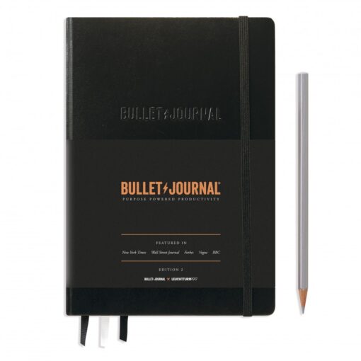 LEUCHTTURM1917 Medium A5 Bullet Journal Edition 2 NOTEBOOK, fekete