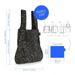 Notabag bevásárlótáska - Black Sprinkle