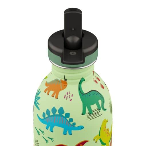 24BOTTLES Kids Urban 250ml rozsdamentes acél kulacs, Jurassic Friends