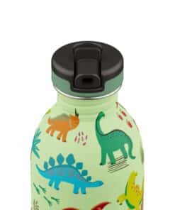 24BOTTLES Kids Urban 250ml rozsdamentes acél kulacs, Jurassic Friends