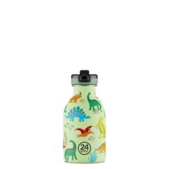 24BOTTLES Kids Urban 250ml rozsdamentes acél kulacs, Jurassic Friends