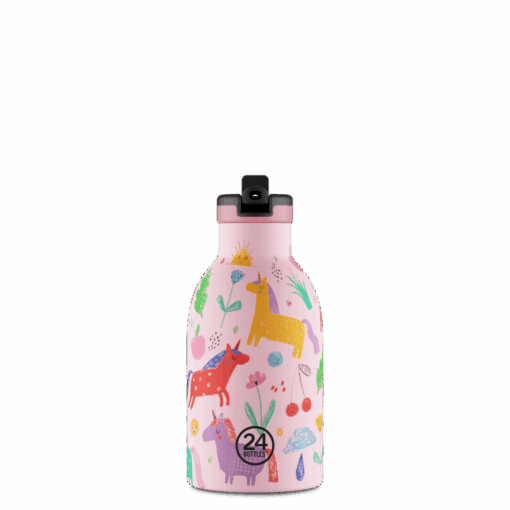 24BOTTLES Kids Clima 330ml rozsdamentes acél kulacs, MAGIC FRIENDS