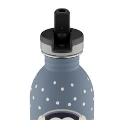 24BOTTLES Kids Urban 250ml rozsdamentes acél kulacs, Happy Penguin