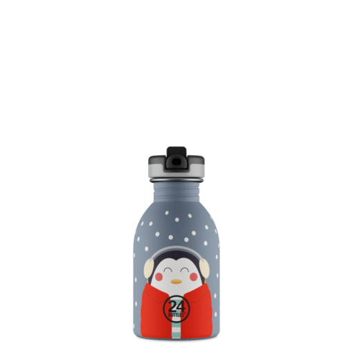 24BOTTLES Kids Urban 250ml rozsdamentes acél kulacs, Happy Penguin