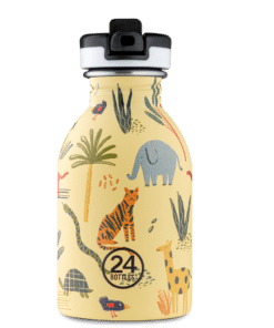 24BOTTLES Kids Urban 250ml rozsdamentes acél kulacs, Jungle Friends