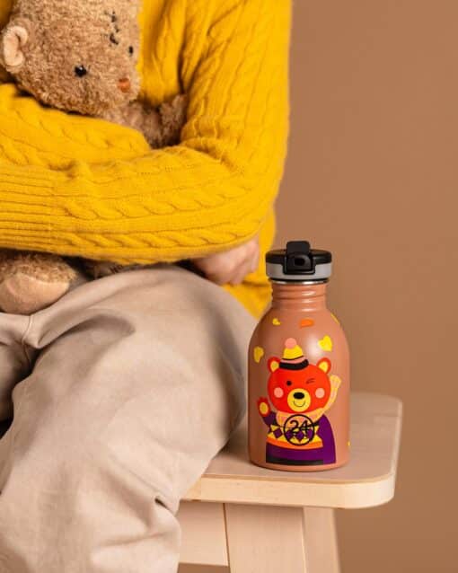 24BOTTLES Kids Urban 250ml rozsdamentes acél kulacs, Sweet Bear