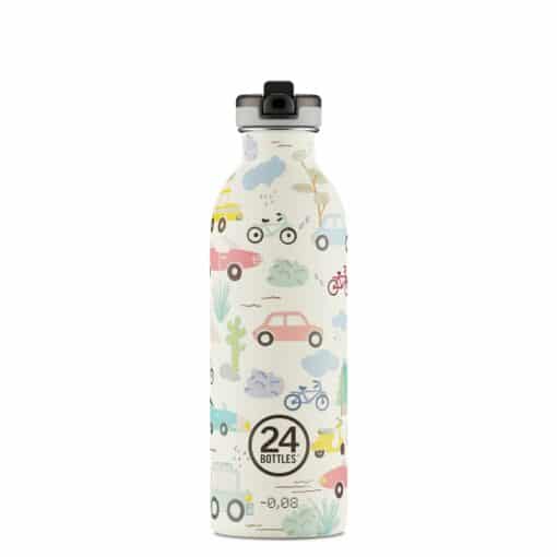 24BOTTLES Kids Urban 500ml rozsdamentes acél kulacs, Adventure Friends