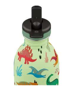 24BOTTLES Kids Urban 500ml rozsdamentes acél kulacs, Jurassic Friends