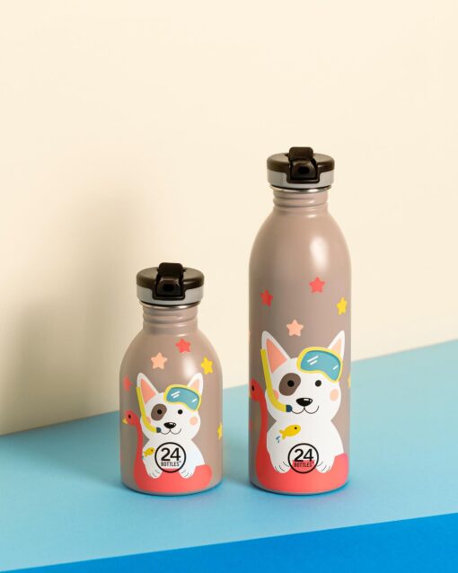 24BOTTLES Kids Urban 250ml rozsdamentes acél kulacs, Lucky Dog