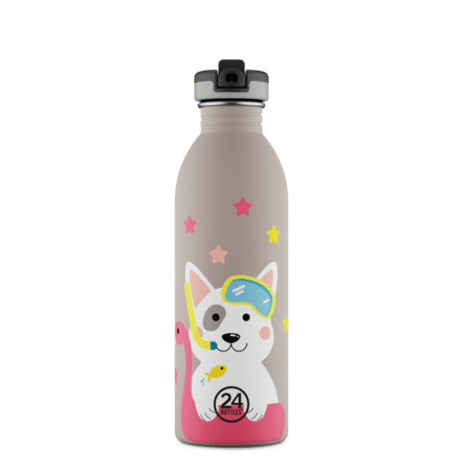 24BOTTLES Kids Urban 500ml rozsdamentes acél kulacs, Lucky Dog