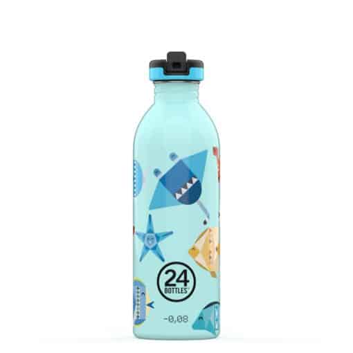 24BOTTLES Kids Urban 500ml rozsdamentes acél kulacs, Sea Friends