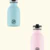 24BOTTLES Kids Urban 250ml rozsdamentes acél kulacs, Candy Pink cloud blue