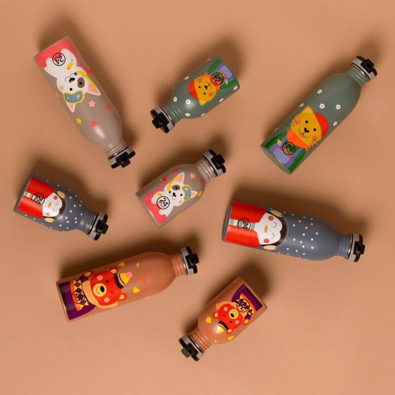 24BOTTLES Kids Urban 250ml rozsdamentes acél kulacs, Sweet Bear