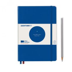 LEUCHTTURM1917 Bauhaus edition - A5 Medium pontozott lapos, királykék, piros