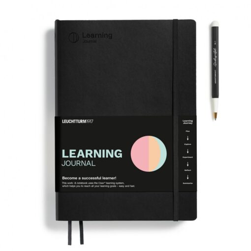 LEUCHTTURM1917 Learning Journal SOFTCOVER B5, fekete, Angol nyelvű