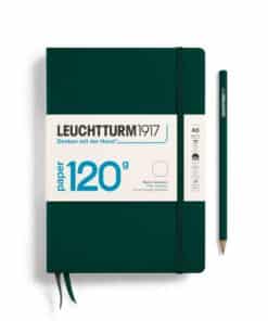 LEUCHTTURM1917 Medium Edition 120g A5 vonalas lapos NOTEBOOK, erdő zöld